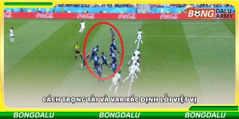 Cách trọng tài và VAR xác định lỗi việt vị