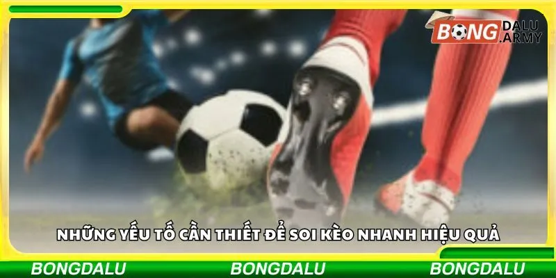 Những yếu tố cần thiết để soi kèo nhanh hiệu quả