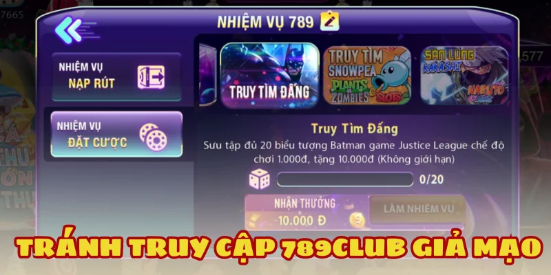 789Club liên tục bị mạo danh khiến hội viên mất trắng